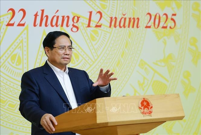 Thủ tướng Phạm Minh Chính phát biểu tại Phiên họp. Ảnh: Dương Giang/TTXVN