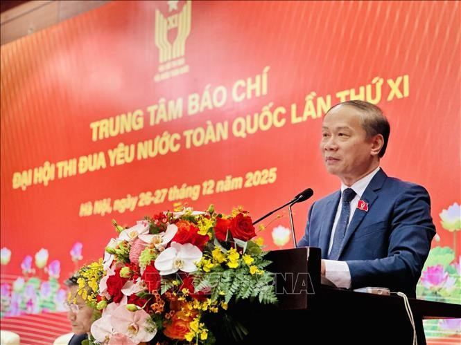 Ông Phạm Tất Thắng, Phó Trưởng Ban Tuyên giáo và Dân vận Trung ương phát biểu tại họp báo. Ảnh: Việt Đức/TTXVN Ông Phạm Tất Thắng, Phó Trưởng Ban Tuyên giáo và Dân vận Trung ương phát biểu tại họp báo. Ảnh: Việt Đức/TTXVN