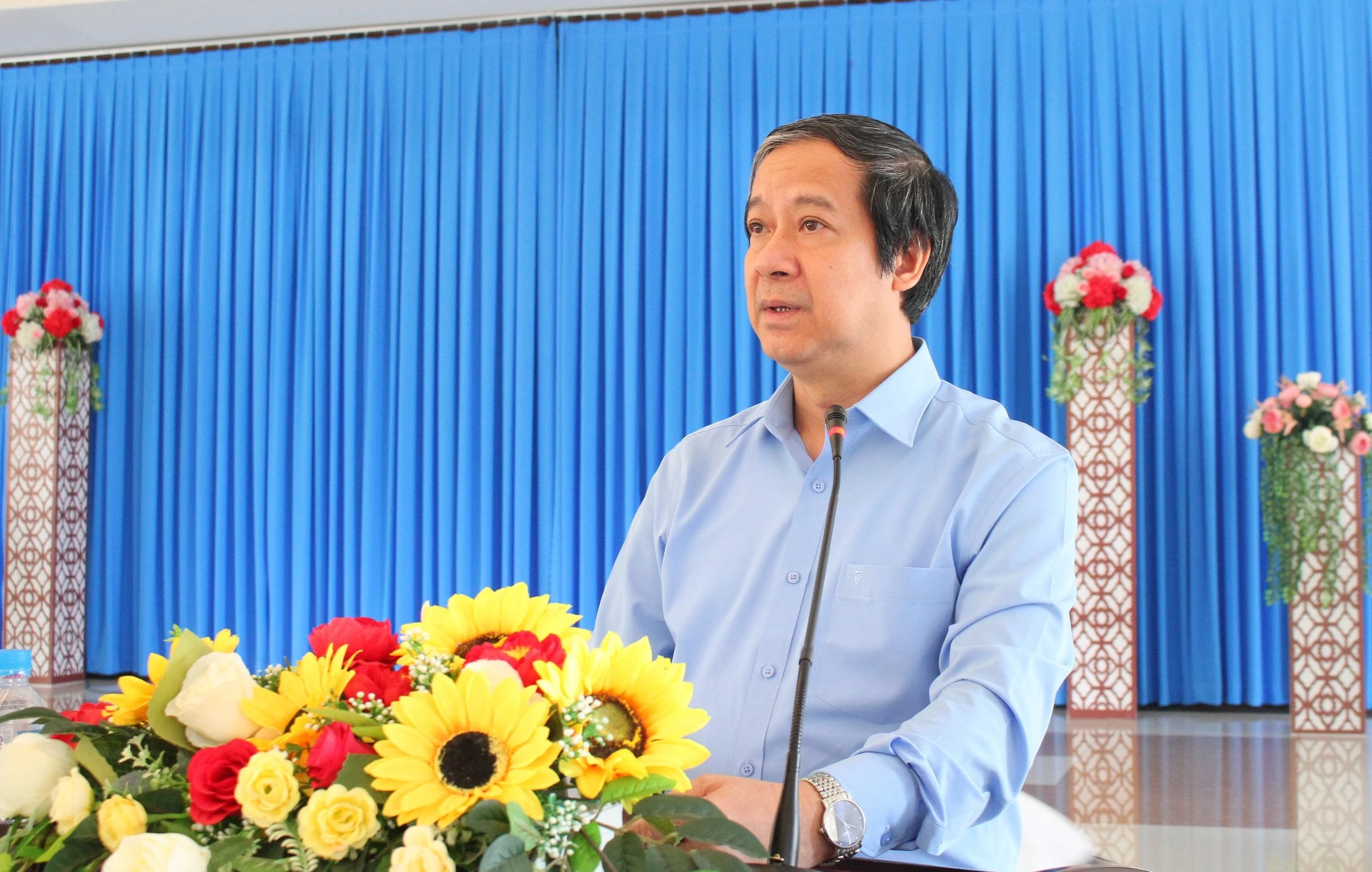 Bộ trưởng Nguyễn Kim Sơn phát biểu kết luận buổi làm việc. Bộ trưởng Nguyễn Kim Sơn phát biểu kết luận buổi làm việc.