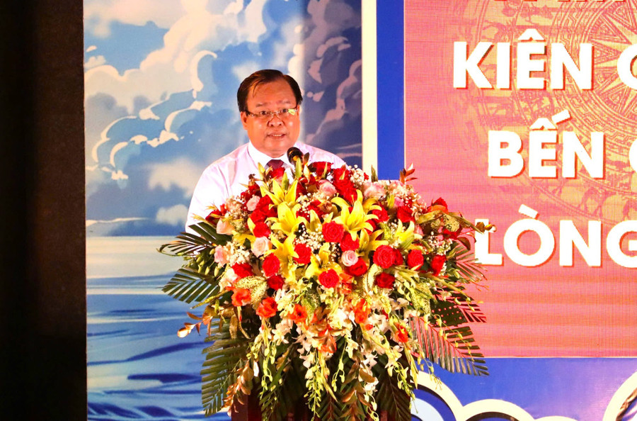 Ông Nguyễn Minh Luân, Phó Chủ tịch UBND tỉnh Cà Mau phát biểu tại buổi lễ. ong-luan.jpg