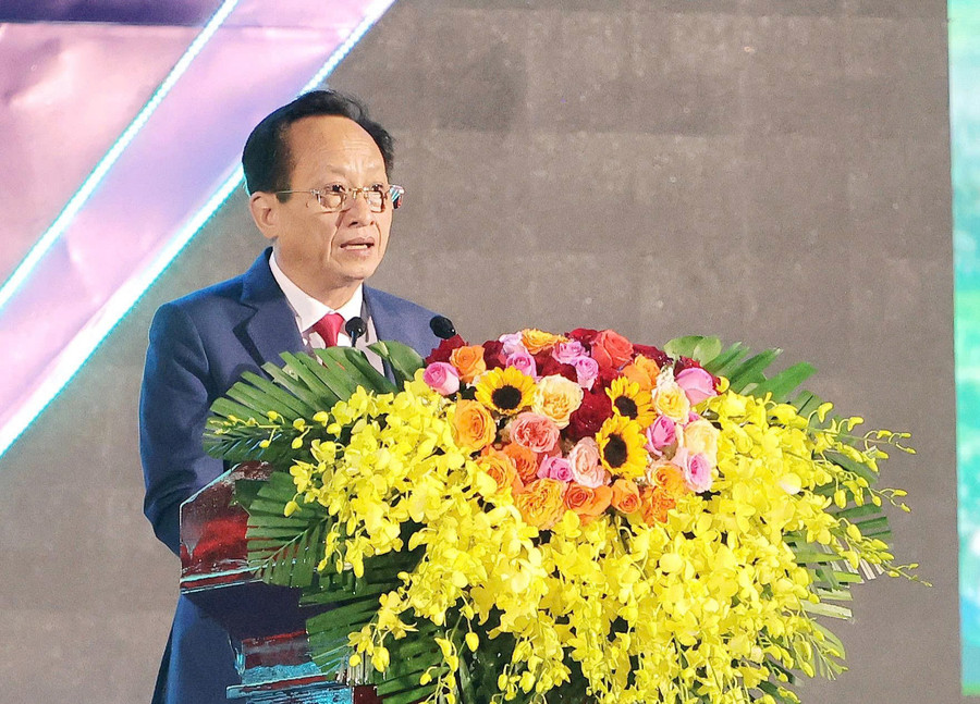 Ông Phạm Văn Thiều, Chủ tịch HĐND tỉnh Cà Mau phát biểu tại Ngày hội. gen-h-cua-cm6.jpg
