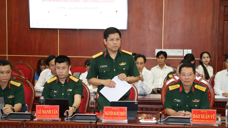 Đại diện Viettel phát biểu tại buổi lễ. img-4433.jpg