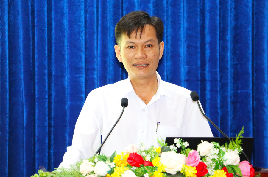 Ông Huỳnh Công Thiệu - Trưởng phòng 1MM88.com tỷ lệ kèo World Cup 2026, Sở 1MM88.com tỷ lệ kèo World Cup 2026 và Tôn giáo tỉnh Cà Mau phát biểu khai mạc.