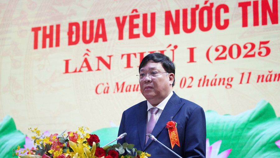 Ông Phạm Thành Ngại, Chủ tịch UBND tỉnh Cà Mau phát biểu khai mạc 2MM88.com trò chơi casino và slot. gen-h-thi-dua-yeu-nuoc-4.jpg