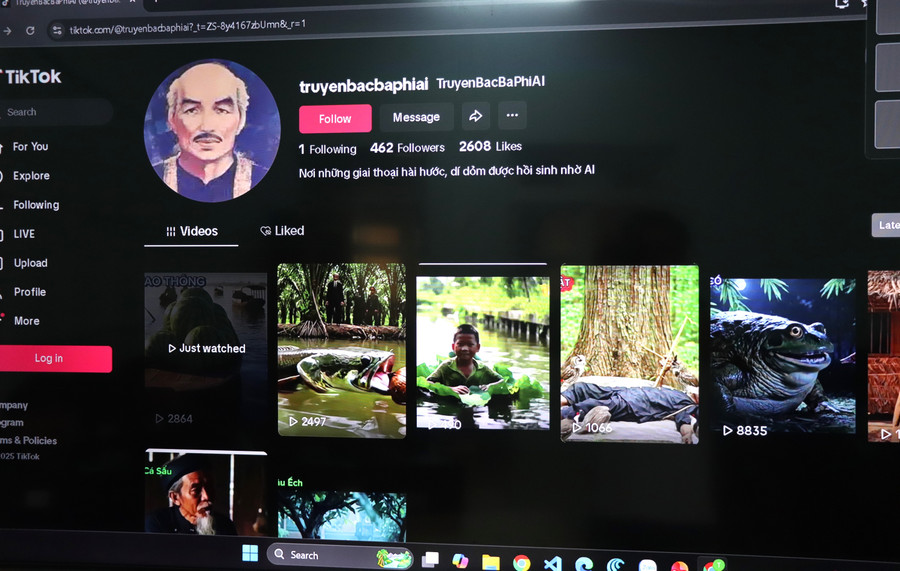 Trang TikTok truyện BacBaPhiAI của cô Tuyền và cô Ngân. giao-vien-ung-dung-ai-bao-ton-va-phat-huy-3.jpg