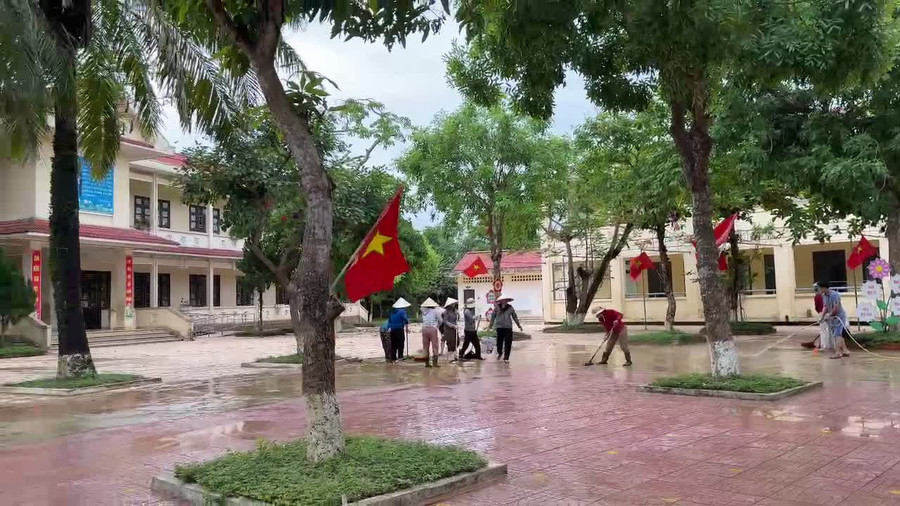 Đến thời điểm hiện nay, công tác khắc phục hậu quả mưa lũ tại các trường học cơ bản đã hoàn thành. 6637516841160.jpg