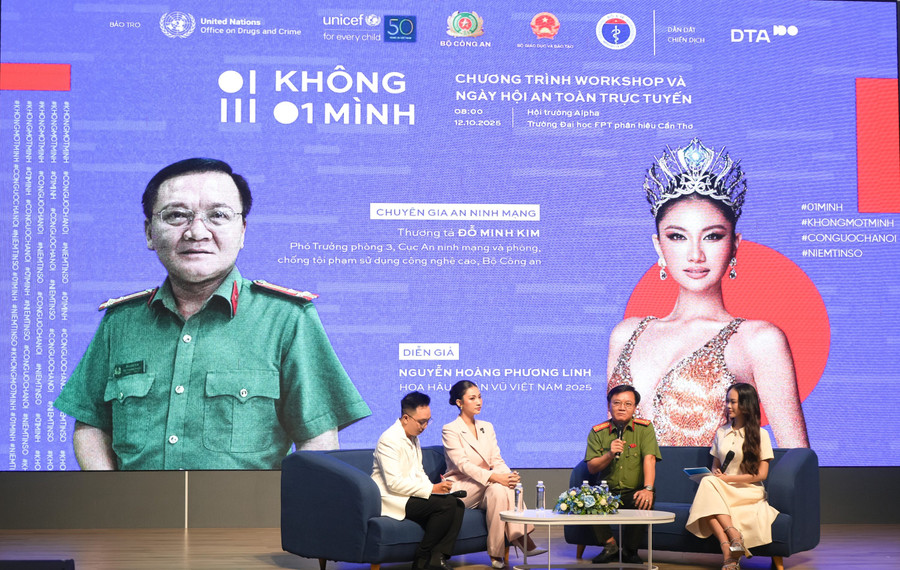 Tọa đàm “Không một mình giữa thế giới ảo”. Ảnh: 88MM88 kèo WC hôm nay Cần Thơ.