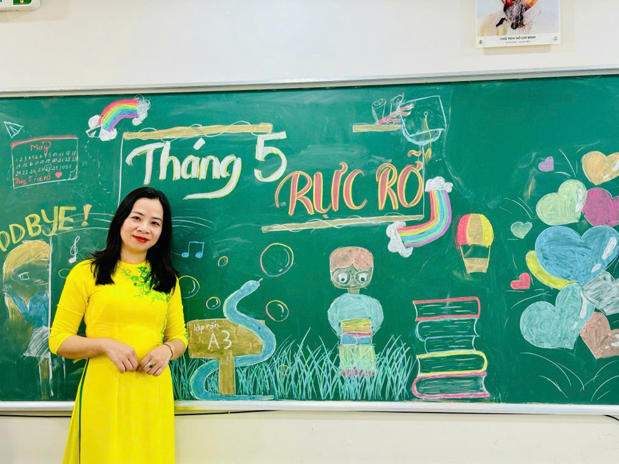 Cô Đào Vân Trang - Tổ trưởng Tổ Tiếng Anh, Trường Tiểu học Đô thị Sài Đồng (phường Phúc Lợi, Hà Nội). sd-1.jpg