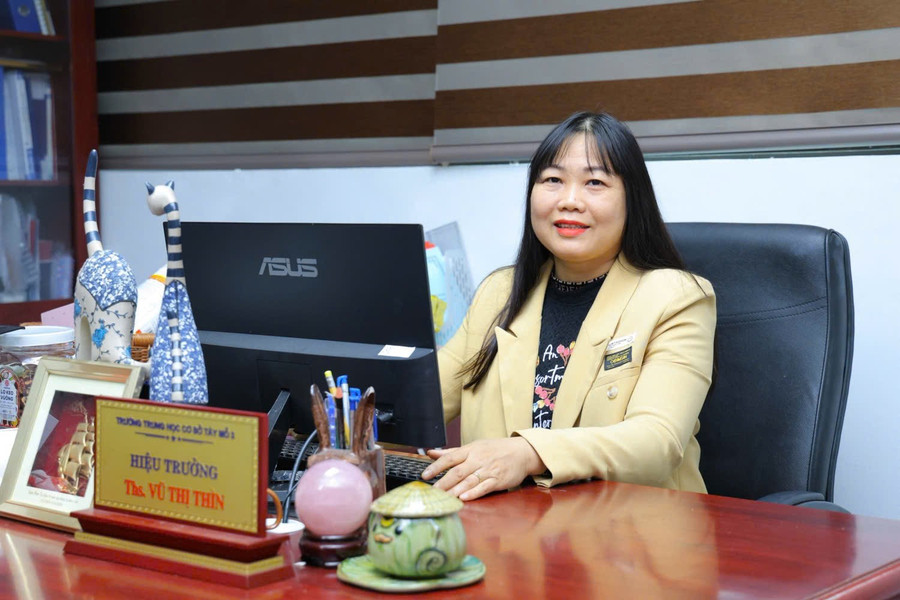 Thạc sĩ Vũ Thị Thìn bày tỏ nhiều kỳ vọng về phát triển Giáo dục trong giai đoạn mới của đất nước. Ảnh: NVCC. tm-3.jpg