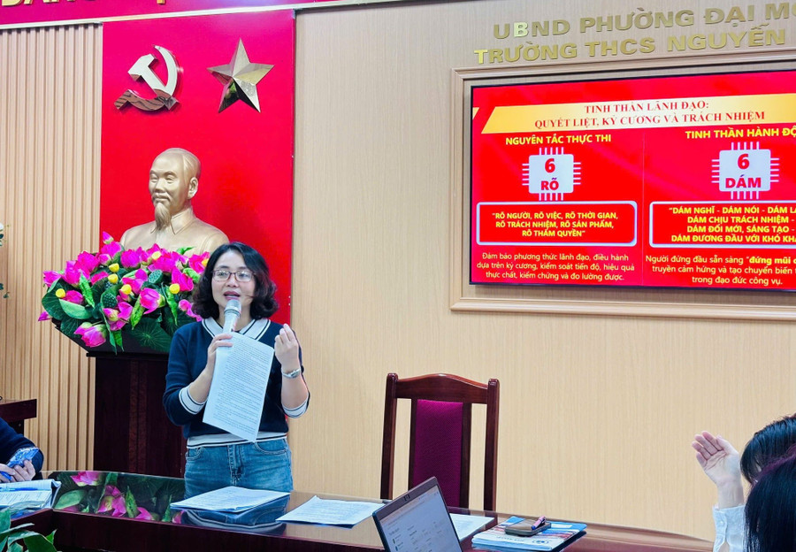 Cô Nguyễn Thị Lý khẳng định ý nghĩa của việc giao tiếp tiếng Anh hằng ngày. du-2.jpg